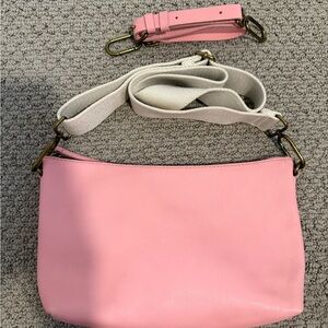 Madewell Pink Leather Shoulder Bag